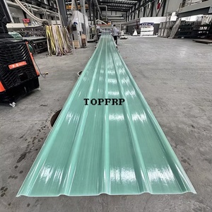 แผ่นหลังคาคอมโพสิต FRP แผ่นหลังคาไฟเบอร์กลาสเสริมแรงแบบลูกฟูก - Product Image 6