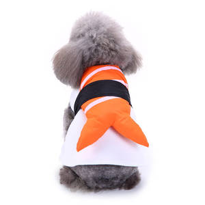 Fantasia de Cão de Algodão com Estampa de Sushi de Salmão Engraçada para Halloween Cosplay Tamanho Médio Atacado Roupas para Cães - Product Image 3