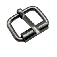 Vente en gros de boucles à ardillon trapézoïdales classiques et tendance en alliage de zinc chromé de 22 mm, ajusteurs à rouleaux multifonctionnels, accessoires de sac de haute qualité