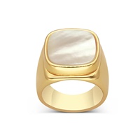 Daidan – bagues épaisses gravées gratuitement pour femmes, bague en argent Sterling 925, coquille de nacre, bijoux de mode