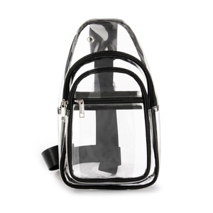 Bolsa de pecho deportiva transparente de PVC, impermeable, con cierre de cremallera, para viajes, Fitness al aire libre, bolsa de un solo hombro para hombre - Product Image 3