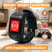 Reloj Inteligente VL12S 900MAH 4G GPS con Monitor de Presión Arterial/SpO2/Temperatura, Llamada SOS, Detección de Caídas, Pulsera Inteligente para el Cuidado de Personas Mayores