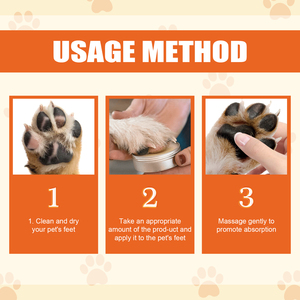 Yegbong Pet crema idratante per la cura delle zampe, gatti e cani idratanti universali piedi suole di carne tampone crema per la cura incrinato - Product Image 6