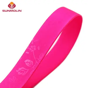 Fluorescent pink custom texture waterproof PVC coated tpu webbing 1mm