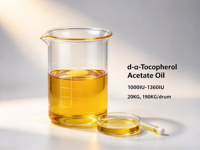 Huile d'acétate de vitamine E, acétate d'alpha-tocophérol 1000 UI 1360 UI, matière première d'huile de vitamine E pour compléments alimentaires et cosmétiques