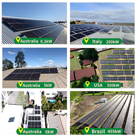 Sistema Solar Completo Trifásico de 50kw para Hogar, Sistema de Energía Solar Híbrido de 30kw Fuera de la Red, Sistema de Energía Solar Industrial con Baterías
