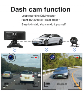 NUEVA cámara de salpicadero táctil de 10,26 pulgadas Cámara dual delantera y trasera ADAS Carplay y Android Auto Live Streaming Dash Cam - Product Image 3