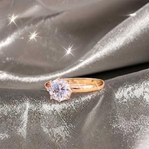 Bague de mode en diamant américain en or 18 carats chic Style géométrique pour mariage fête bureau fiançailles cadeau Fine bagues Collection - Product Image 1