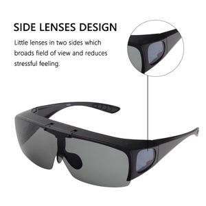 Stock listo flip up anti-UV pesca <span class=keywords><strong>gafas</strong></span> de conducir oversize polarizado ajuste <span class=keywords><strong>gafas</strong></span> de sol - Product Image 4