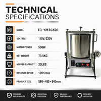 Machine à mélanger le chocolat TUORONG 30 lb 220 V – Facile à utiliser – Refinadora de Cacao – Broyeur à chocolat à vendre
