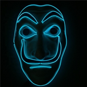 Plus Populaire Effrayant LED Fête Halloween Lueur Allument Masque Réaliste - Product Image 3