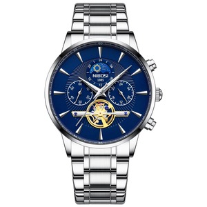 Reloj de Pulsera de Cuarzo de Lujo para Hombre Drioshipping 2309A, Resistente al Agua, Luminoso, Correa de Acero Inoxidable, Nuevo Diseño, Esfera de Cristal - Product Image 4