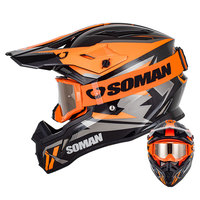 Casque de motocross SOMAN MX tout-terrain, casque de moto, casque de VTT, casque de descente pour hommes, casques intégraux pour le cyclisme en montagne