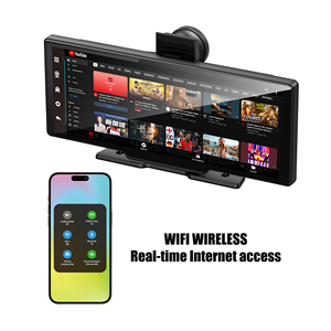 10.26 "Android 12 Bảng điều khiển màn hình 1600*600 ghi âm kép Máy nghe nhạc đa phương tiện với wifi Navigation không dây Carplay 4 gam tùy chọn - Product Image 4