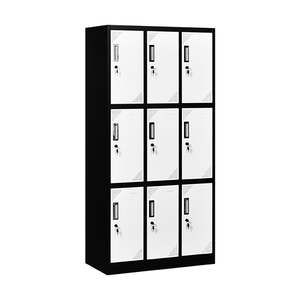 9 cửa thép trường <span class=keywords><strong>Locker</strong></span> 3 <span class=keywords><strong>Tier</strong></span> duy nhất 3 cửa kim loại tủ armoire metalique armarios roperos meuble rangement Pas Cher - Product Image 2
