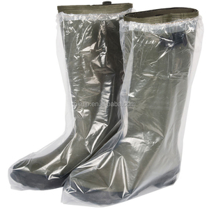 Descartável <span class=keywords><strong>PE</strong></span> Sapato Longo Bota Cobre Espessado Anti-Slip Impermeável Overshoes - Product Image 5