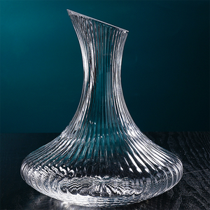 Carpe <span class=keywords><strong>à</strong></span> rayures en verre soufflé <span class=keywords><strong>à</strong></span> la main, <span class=keywords><strong>design</strong></span> <span class=keywords><strong>à</strong></span>, <span class=keywords><strong>vin</strong></span> rouge - Product Image 3