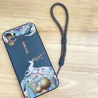 Étui de téléphone multifonctionnel anti-perte, cordon réglable détachable avec clip de fixation sécurisé, cordon en nylon et dragonne