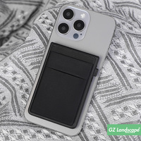 Dompet Kartu Ponsel Magnetik Lepas Pasang 2 in 1 Kapasitas Besar, Custom Smart Automatic Pop up Wallet untuk Magsafe