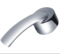 Robinet de cuisine moderne en chrome poli durable avec poignée unique en alliage de zinc