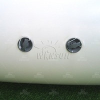 WINSUN Aire de Jeu Gonflable Géante Panda avec Tête 3D pour Enfants et Adultes, Parc Aquatique Extérieur, Location Commerciale pour Fêtes