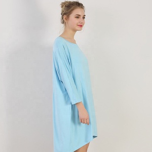 Pigiami e <span class=keywords><strong>Camicie</strong></span> <span class=keywords><strong>da</strong></span> <span class=keywords><strong>Notte</strong></span> in <span class=keywords><strong>Cotone</strong></span> Morbido, Lavabili e Traspiranti con Maniche a Pipistrello, Vendita all'Ingrosso - Product Image 4