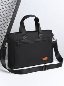 Sac à main pour ordinateur portable de style professionnel décontracté, grande capacité, Oxford, imperméable, durable, bandoulière, bureau, haute qualité. - Product Image 1