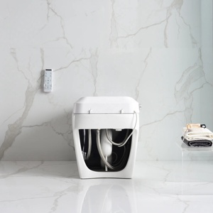 Modern Luxury Bathroom Wc Sanitary Ware Intelligent Automatic Flush Electric One Piece Ceramic Tankless <strong>Bidet</strong> Smart Toilet - Product Image 6
