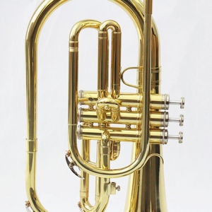 OEM Niveau étudiant de haute qualité pour débutant Corps en laiton laqué or Bb Key <span class=keywords><strong>Mellophone</strong></span> - Product Image 3
