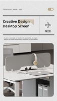 Poste de travail modulaire en bois massif moderne pour bureau - Bureau ergonomique avec tiroir de rangement et gestion des câbles