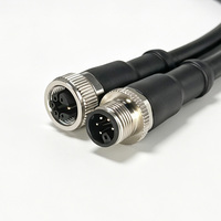 Câble de moteur triphasé M12 M Code 5+PE avec freinage intégré et protection contre la température pour mini servomoteurs triphasés, étanche et personnalisable