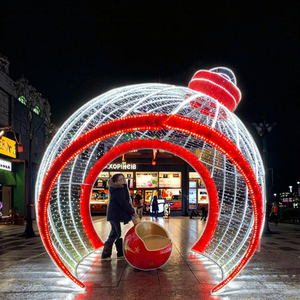 Décorations <span class=keywords><strong>de</strong></span> Noël en plein air, éclairage géant pour jardin, motif lumineux LED, décorations <span class=keywords><strong>de</strong></span> fête, grandes décorations à pénétrer, <span class=keywords><strong>boule</strong></span> LED 3D - Product Image 1