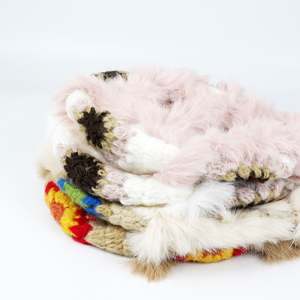 Vente chaude chapeau extensible unisexe personnalisé acrylique fourrure duveteuse bonnet tricoté avec <span class=keywords><strong>mohair</strong></span> jacquard - Product Image 6