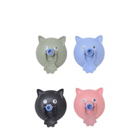 Bâton de jeu pour chat Zoyi avec plume colorée et tige en fil métallique, en PP, 83 cm, ventouse puissante, jouet d'exercice