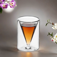 Nouvelle conception, nouvelle mode, verre à shot double paroi en céramique chinoise 30 ml pour boisson