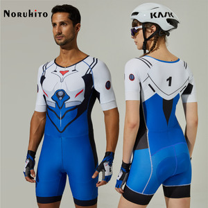 Conjuntos de Ropa de Ciclismo <span class=keywords><strong>Shinji</strong></span> <span class=keywords><strong>Ikari</strong></span> Eva Neon Genesis, Pantalones Cortos de Ciclismo MTB, Pantalones Cortos de Bicicleta, Pantalones de Ciclismo, Pantalones Cortos MTB con Tirantes, Traje de Triatlón - Product Image 5