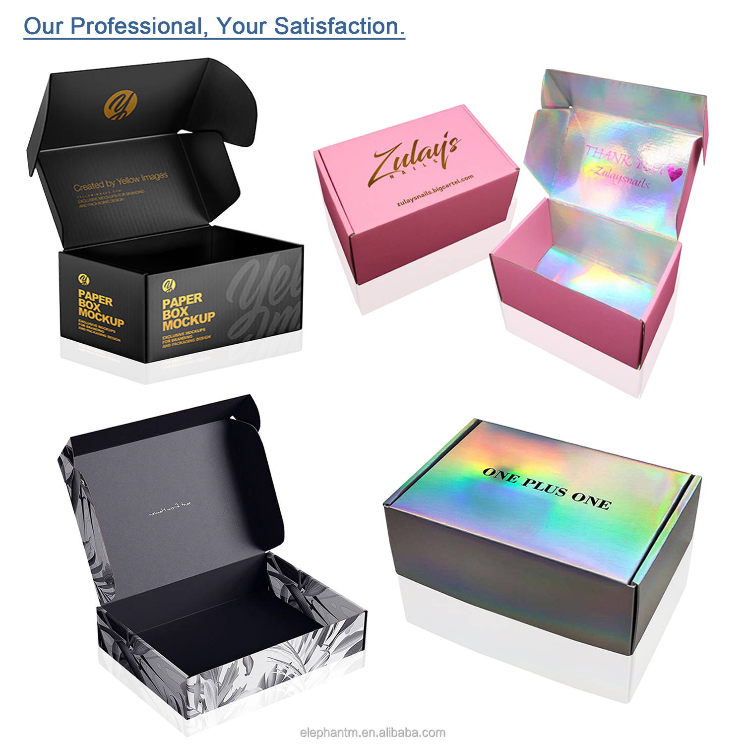 Custom Hot Sale Color Printing Kraft Corrugated Cardboard Envelope Mailing Packaging Cosmetic Apparel Clothing Mailer Box