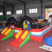 Arène de Taekwondo Gonflable Professionnelle Écologique 5x8m en PVC 0,55mm Capacité 480kg Garantie 1 An pour l'Entraînement des Enfants