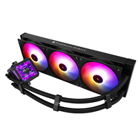Nouveau boîtier d'ordinateur Frozen PRO 360 BLANC/NOIR ARGB avec écran IPS de 2,73 pouces LGA 1700/1851/2011/2066 AM4/AM5