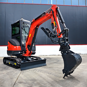 Mini nhỏ bánh xích máy xúc đất đào hầm với động cơ diesel máy mini Digger Bagger để bán - Product Image 3