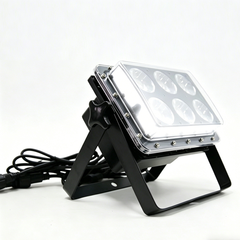 IP68 200W 6x30W RGB 3in1 LED Flood Light DMX512 Stage Light