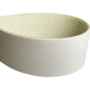 Courroie plate en PU blanc <span class=keywords><strong>Habasit</strong></span> FAB-8E 1,6 mm, résistante à l'huile, pour applications alimentaires, largeur 15 mm, pas de 10 mm - Product Image 2