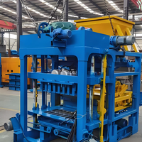 Petite machine automatique de fabrication de pavés autobloquants avec moule PLC, dotée d'un moteur, d'un roulement, d'une engrenage et d'une ligne de production de briques de sable