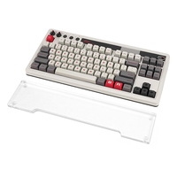 Repose-poignets pour clavier en acrylique transparent durable pour ordinateur de bureau avec tapis antidérapants, repose-poignets personnalisé en plexiglas pour clavier de jeu