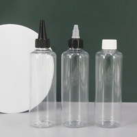 Bouteille souple en plastique pour sérigraphie avec bouchon torsadé, idéale pour sauces, vinaigrettes ou huile d'olive