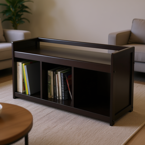 Panca Contenitore Addison a 3 Sezioni in Legno, Arredamento Moderno per Soggiorno - Product Image 2