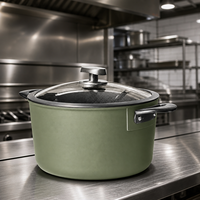 Casserole en aluminium avec revêtement antiadhésif, facile à nettoyer