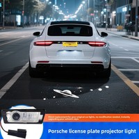 Lumière de projection de plaque d'immatriculation et décoration de bienvenue pour coffre, compatible avec Porsche Cayenne/Panamera 2011-2017
