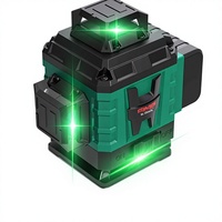Niveau laser infrarouge à lumière verte haute précision 12/16 lignes pour intérieur et extérieur