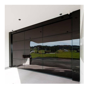 Cbmmart cửa nhà để xe tự động màu đen nhôm mờ kính khu dân cư - Product Image 1